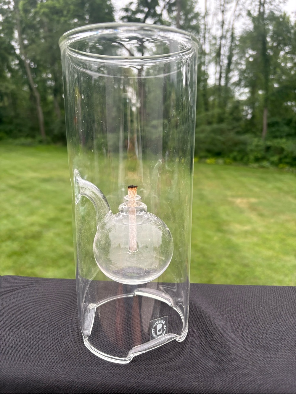 Wolfard 9” Classic Hand-Blown Glass Oil Lamp with wick USA - Picture 2 of 8